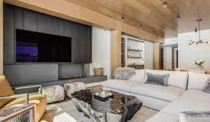 Posezení v ubytování Mountain Serenity Designer in Snowmass Village + 20 fotografií