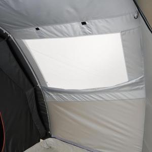 an opening in the back of a tent at Rahsia Riverside Orchard Campsite at Janda Baik , Pahang in Bentong