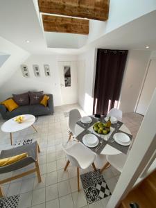 Χώρος καθιστικού στο LA VILLE A LA MER N°3