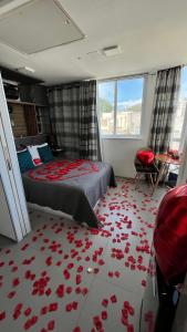 Χώρος καθιστικού στο suite deluxe vista mar Copacabana - entrada independente