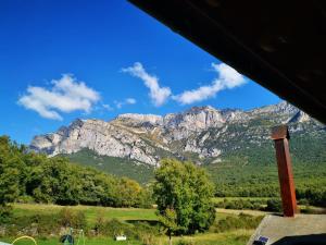 a view of a mountain from a house at Apartamentos El Plano in Los Molinos +2 photos
