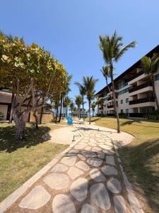 Bygningen som resortet ligger i