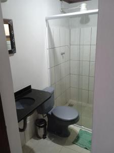 Et badeværelse på Light House Pousada