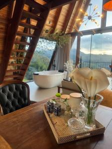 Γενική θέα στο βουνό ή θέα στο βουνό από  αυτό το σαλέ