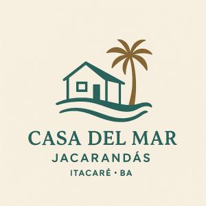 a house on the island with a palm tree at Casa Del Mar próximo as Praias in Itacaré