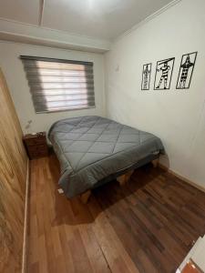 Ένα ή περισσότερα κρεβάτια σε δωμάτιο στο Cabaña en Cochrane +9 φωτογραφίες