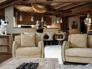Χώρος καθιστικού στο Chalet spacieux à Méribel pour 10 pers avec animaux et parking - FR-1-566-82