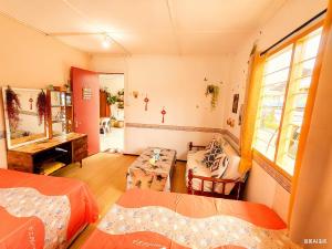 Ένα ή περισσότερα κρεβάτια σε δωμάτιο στο 玖月舒苑