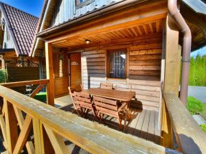 Μπαλκόνι ή βεράντα στο Two-storey holiday home in Ustronie