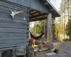 ヘイノラにあるIken Mökitの犬座り