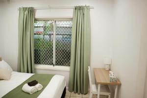 Ένα ή περισσότερα κρεβάτια σε δωμάτιο στο Double room with shared bathoom