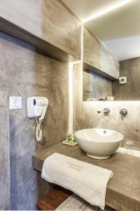 A bathroom at Poseidon Hotel