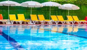 The swimming pool at or close to Galaxy Beach Hotel Alanya