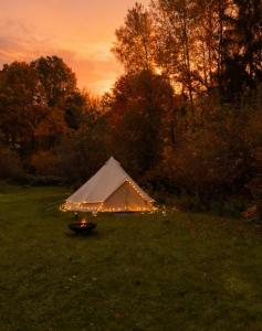 Zahrada ubytování Glamping Hive by Stream