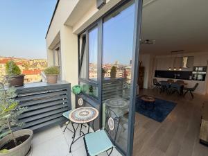 Balkón nebo terasa v ubytování BelgradeWATERFRONT - Apartments