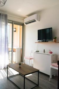 Et tv og/eller underholdning på Au Fil Des Vagues