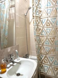 Ένα μπάνιο στο Cozy retro apartment near park