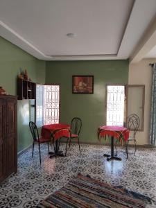 Istumisnurk majutusasutuses Dar Kawtar