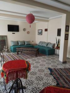 Istumisnurk majutusasutuses Dar Kawtar