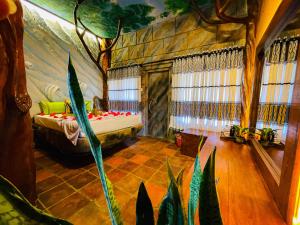Postel nebo postele na pokoji v ubytování Skyp Lake jungle + 177 fotografií