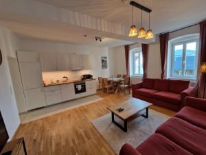 Dapur atau dapur kecil di Mariazell Appartement Kugeltreff