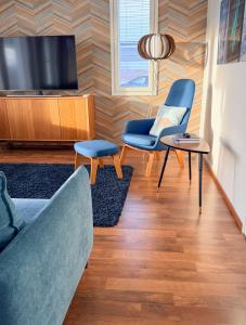 Μια τηλεόραση ή/και κέντρο ψυχαγωγίας στο Aurora Apartment Kilpisjärvi