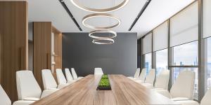 Konferenční prostory v ubytování Meipeng Light Luxury-Olympic Sports Center International Financial City Store