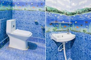 Bilik mandi di HOTEL O MAA BHUASUNI GUEST HOUSE