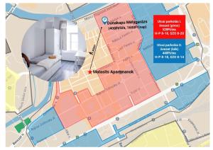 a map of a living room with a couch at Malasits 1 private room with shared bathroom in Győr