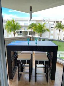 Balkón nebo terasa v ubytování Beachfront condo in Rio Grande