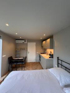 Η κουζίνα ή μικρή κουζίνα στο Sfeervolle B&B met eigen ingang en sanitair