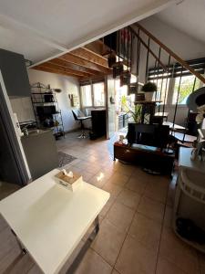 Η κουζίνα ή μικρή κουζίνα στο Maison champêtre