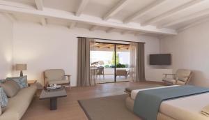 Televisyen dan/atau pusat hiburan di NĒRO Suites by NOMÉE Hospitality Group