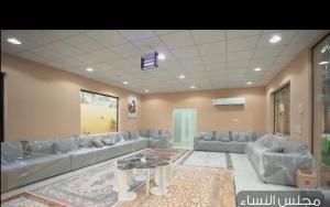 Ruang duduk di منتجع حبايبي