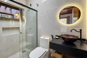 Bilik mandi di Flat Fernandes no Centro de Bonito +61 gambar