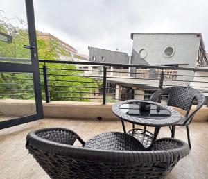 En balkon eller terrasse på 26 at Maboneng