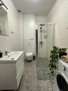 Ένα μπάνιο στο Apartment Morska