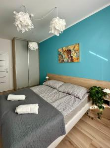 Ένα ή περισσότερα κρεβάτια σε δωμάτιο στο Apartment Morska