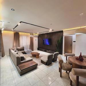 Χώρος καθιστικού στο The Rosemont - Jeffreys Apartments