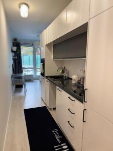 Η κουζίνα ή μικρή κουζίνα στο Apartment with garden-D&A