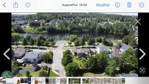 a screenshot of the properties page of a website at Oasis de la rivière in Saguenay