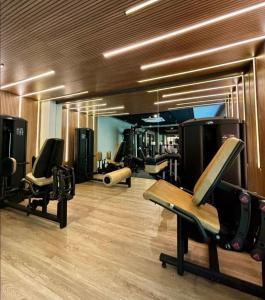 Γυμναστήριο ή/και όργανα γυμναστικής στο Beach haus conforto a beira mar