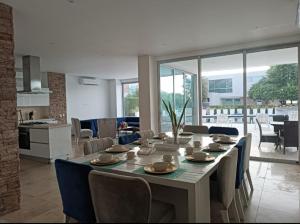 Nhà bếp/bếp nhỏ tại Resort frente al mar