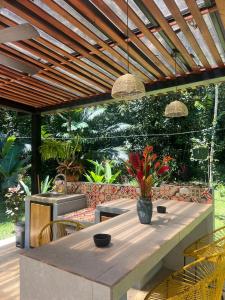 Vườn quanh La Amapola Lodge, Bungalow en Península de Osa.