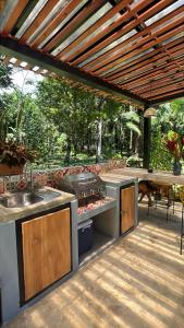 Vườn quanh La Amapola Lodge, Bungalow en Península de Osa.
