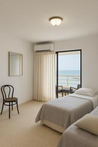 Voodi või voodid majutusasutuse Rooftop in Cartagena, Cabrero 704 toas