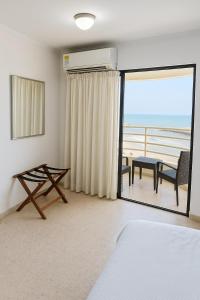 Voodi või voodid majutusasutuse Rooftop in Cartagena, Cabrero 704 toas