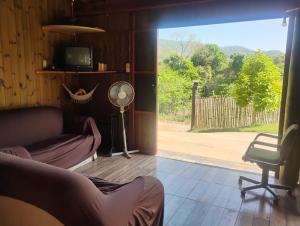 Posezení v ubytování Rancho cachoeira
