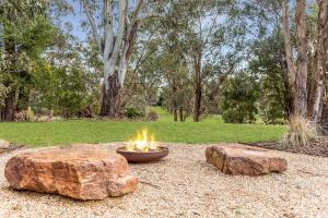 Κήπος έξω από το Trent Creek Retreat