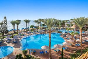 an aerial view of the pool at the resort at Pickalbatros Royal Grand Sharm - Adults Friendly 16 Years Plus in Sharm El Sheikh +174 photos